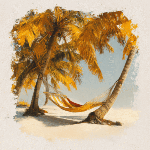 hamak zaczepiony o palmy